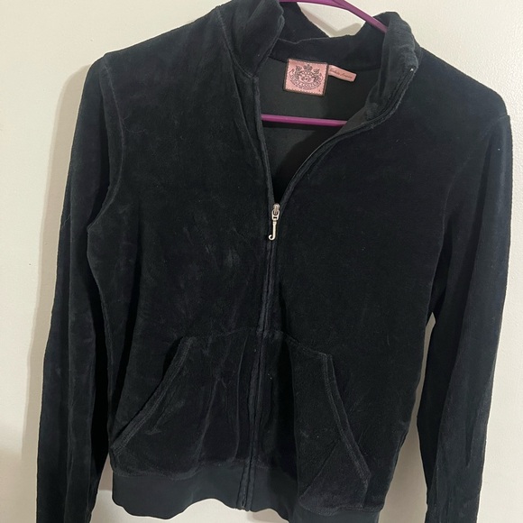 Juicy Couture Jackets & Blazers - Juicy Couture Black Zip-Up Jacket